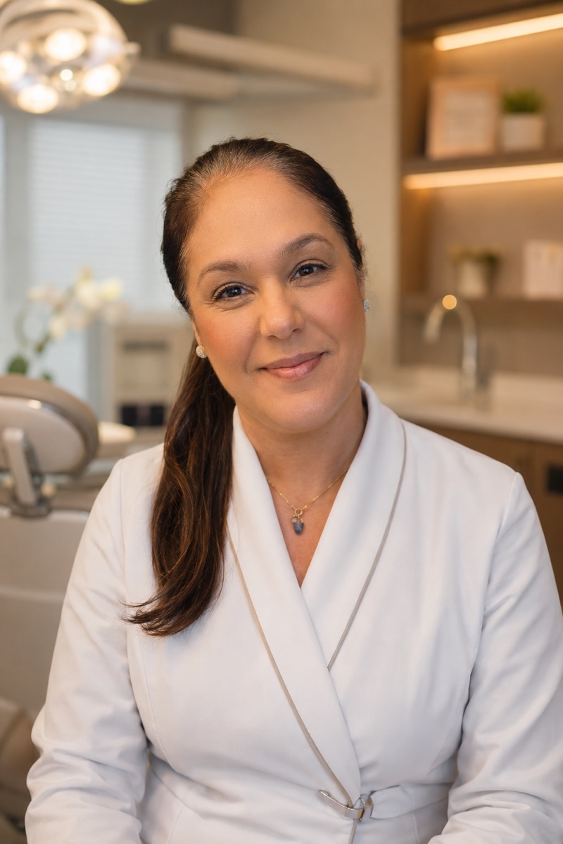 Dra. Kelma Soares no consultório